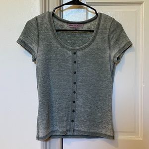 Small FAME Green Cropped Shirt